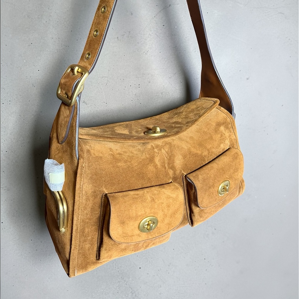 NWT Coach Turnlock Haversack Re-Issue in Warm Brown